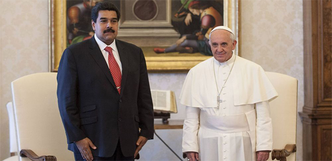 Le pape François Ier s'invite dans la crise du Venezuela